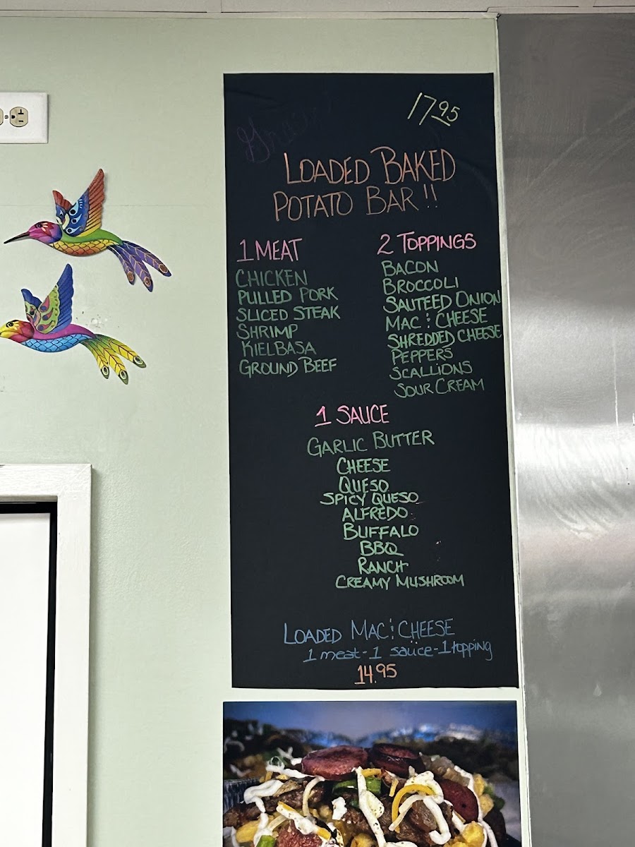 Gracie's Loaded Potato Bar Photo Menu 3