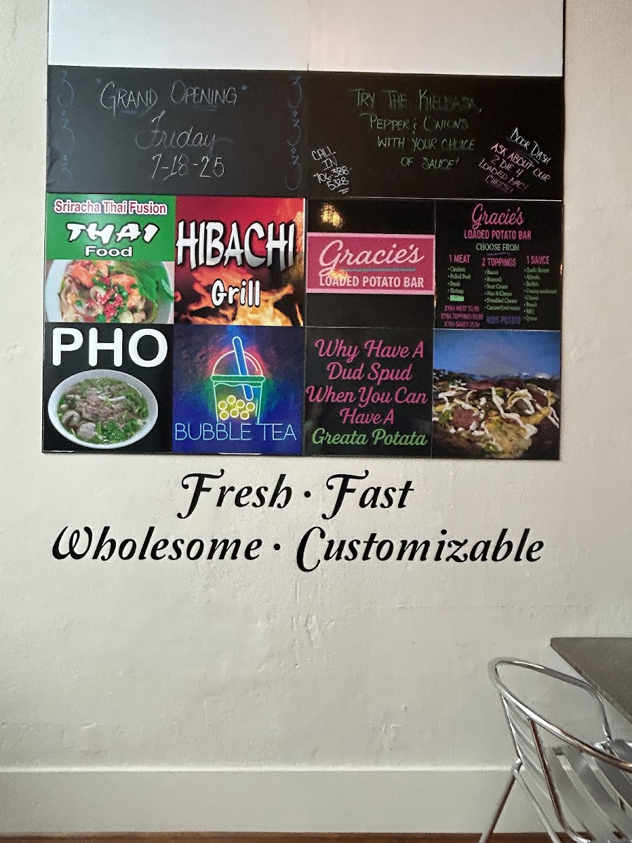 Gracie's Loaded Potato Bar Photo Menu 4