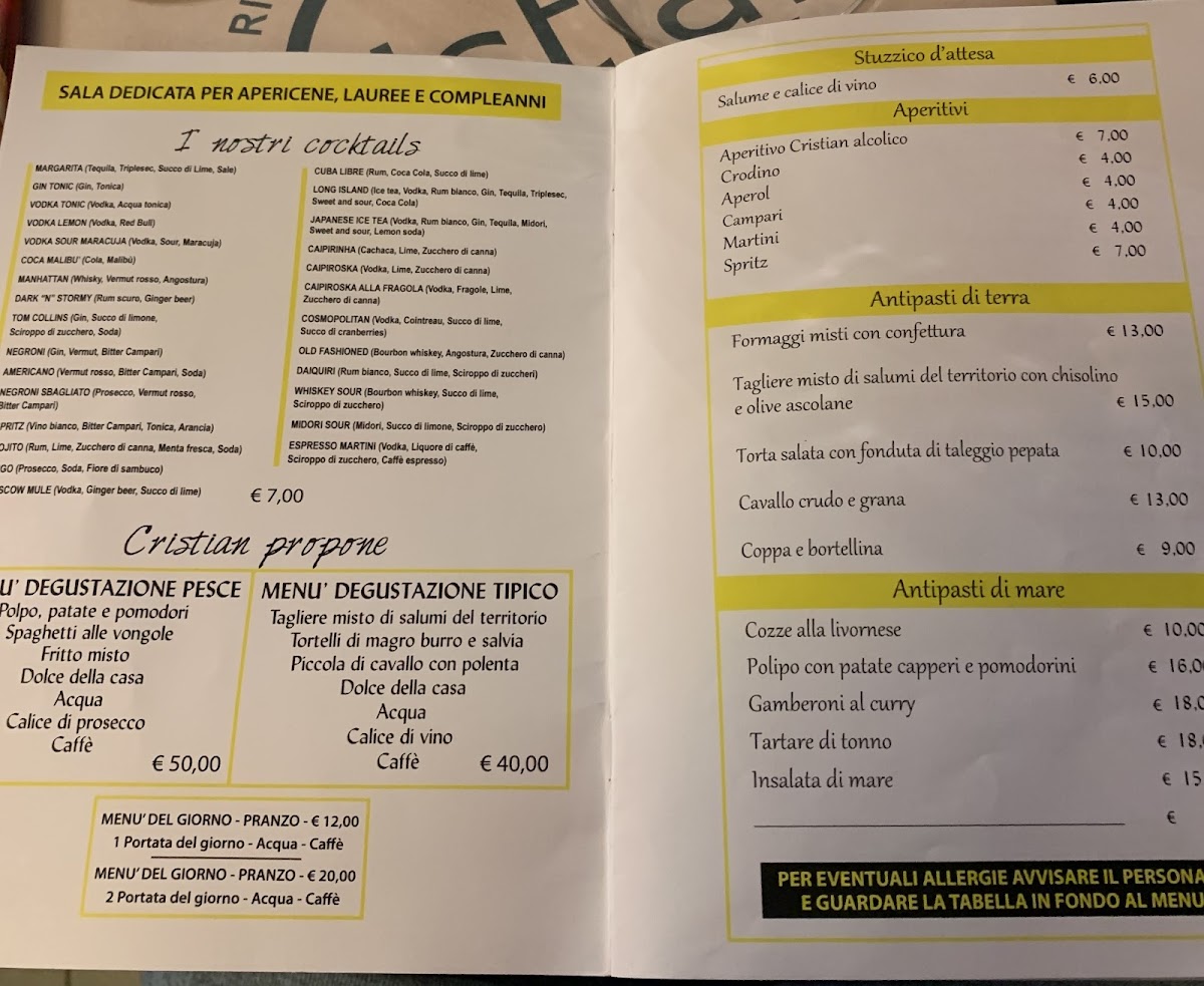 Cristian Pizza Restaurant Photo Menu 1