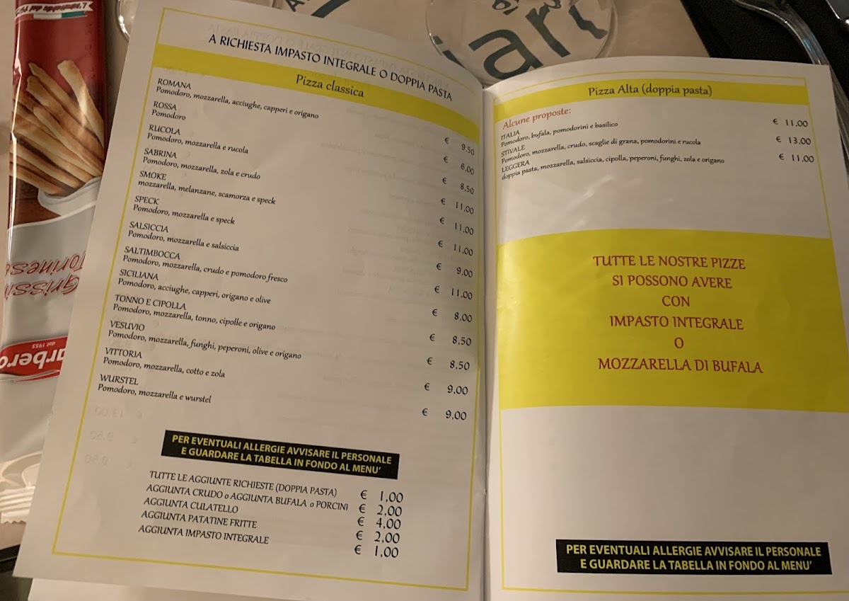 Cristian Pizza Restaurant Photo Menu 5