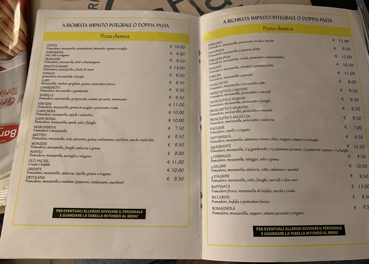 Cristian Pizza Restaurant Photo Menu 6