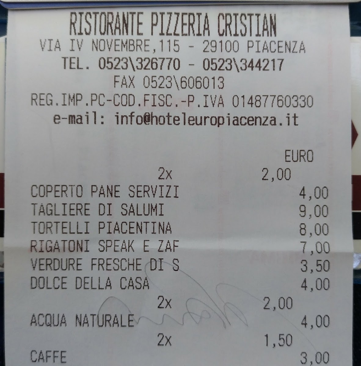 Cristian Pizza Restaurant Photo Menu 7