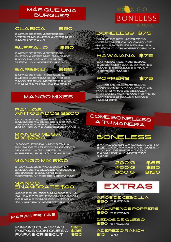 MANGO BONELESS & MORE Photo Menu 1