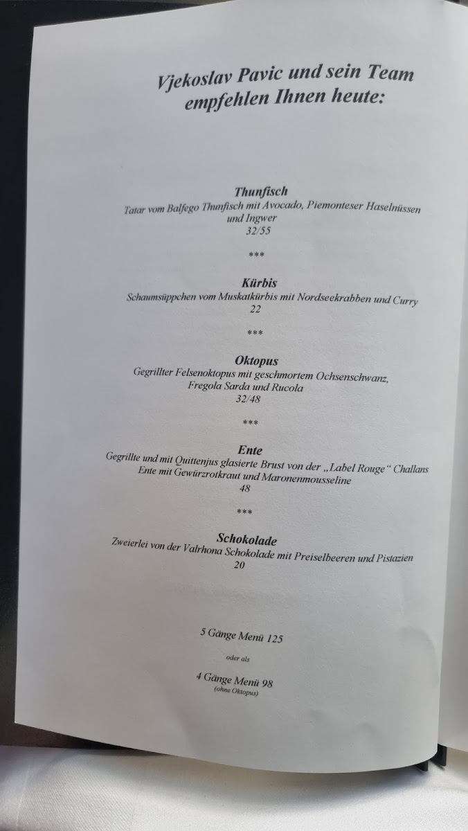 Die Brasserie Photo Menu 3