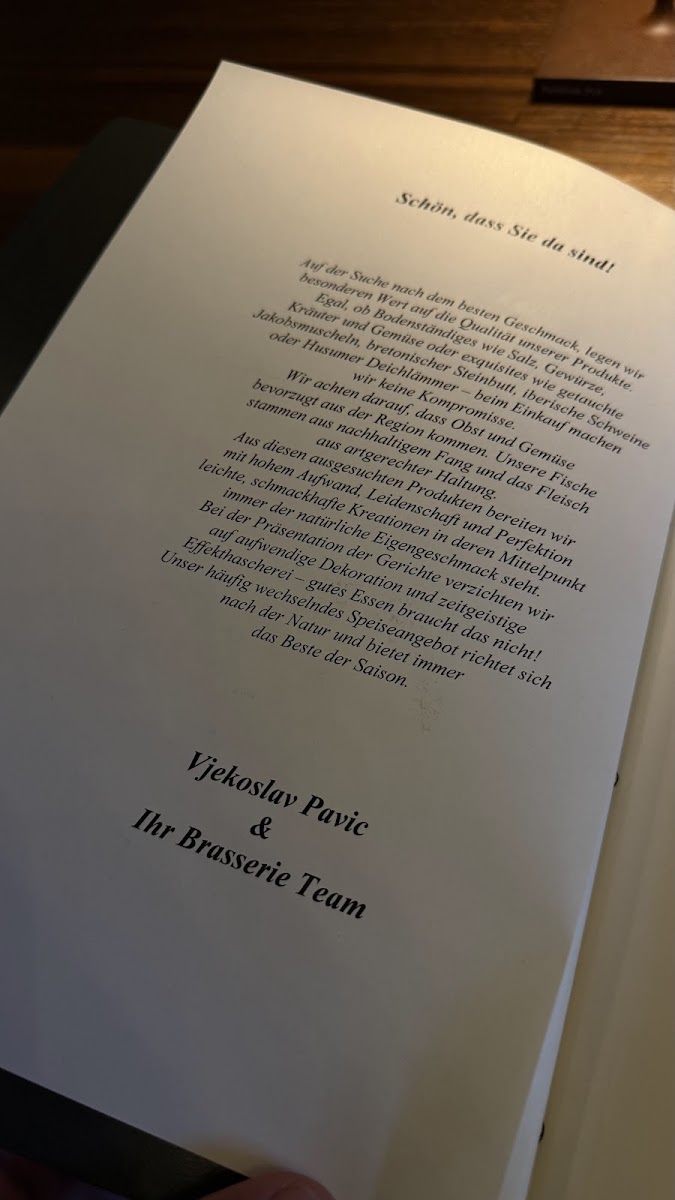 Die Brasserie Photo Menu 8