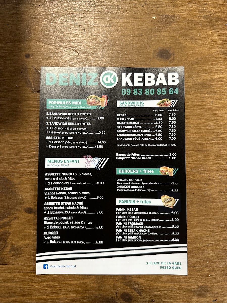 Deniz Kebab Guer Photo Menu 1