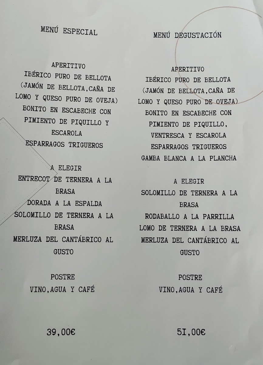 Villa Molero Restaurante Photo Menu 5