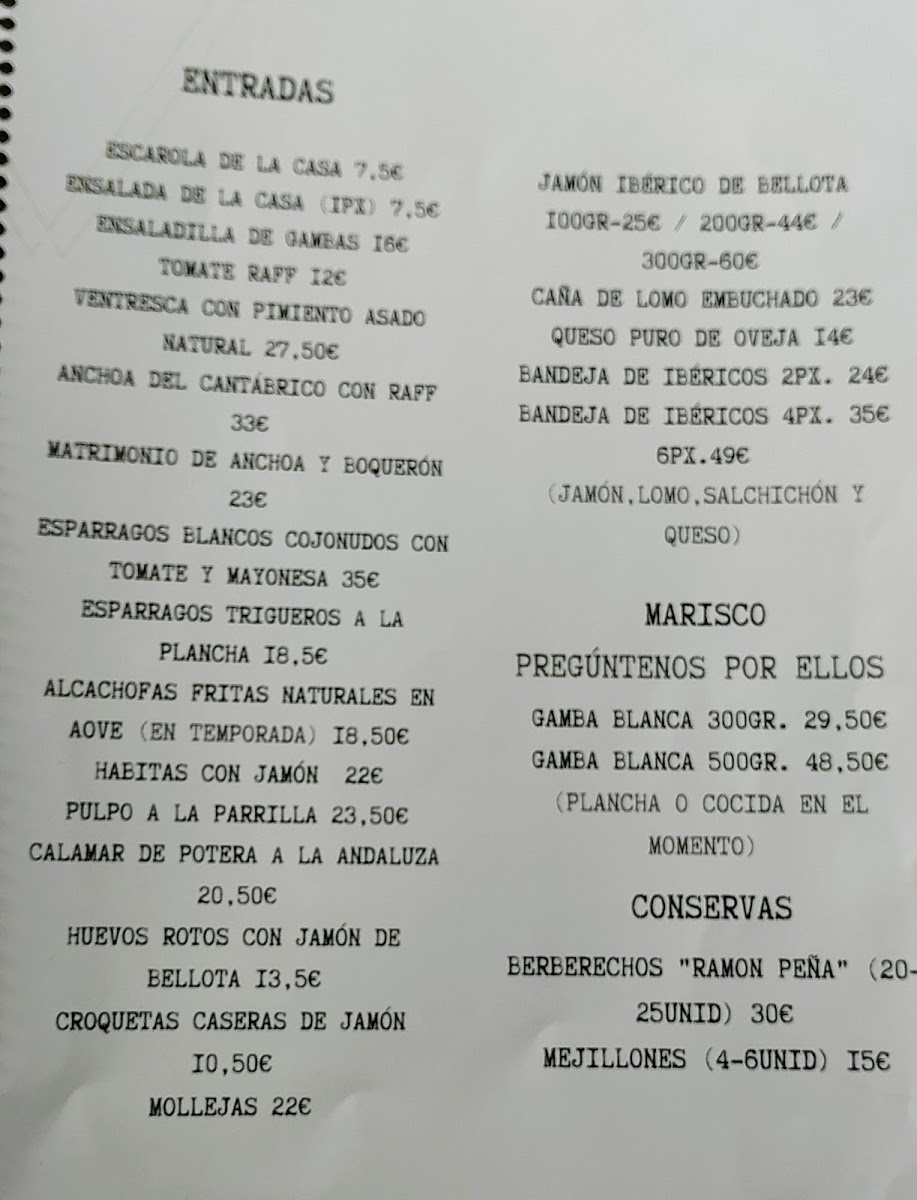 Villa Molero Restaurante Photo Menu 9