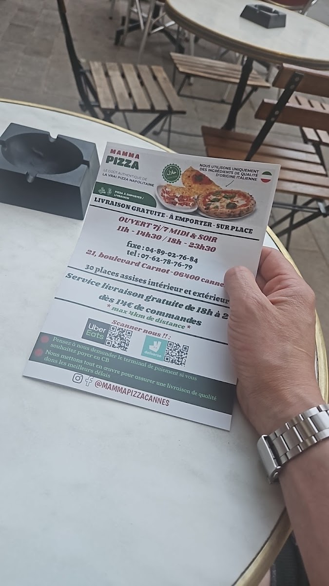 Mamma Pizza - Cannes Photo Menu 2