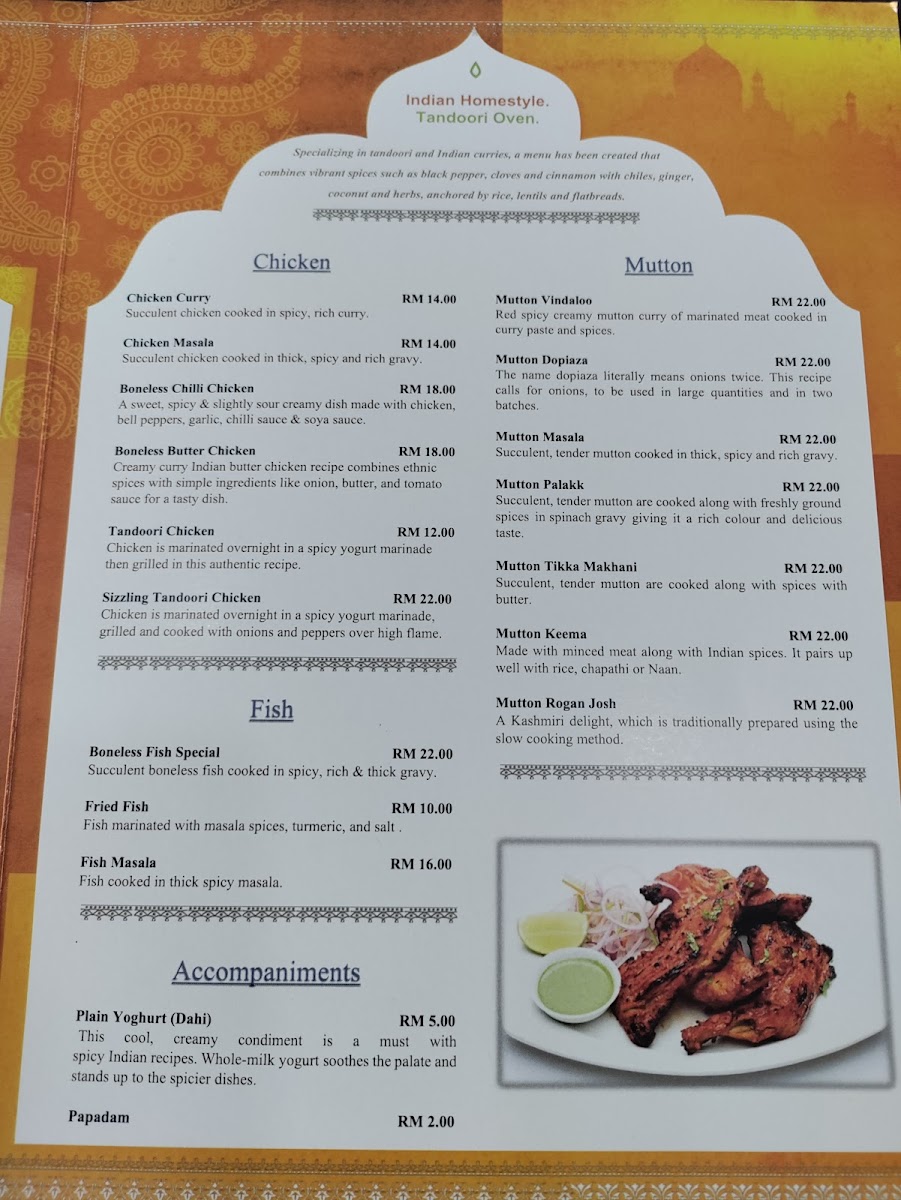Restoran Kashmir Ipoh Photo Menu 3