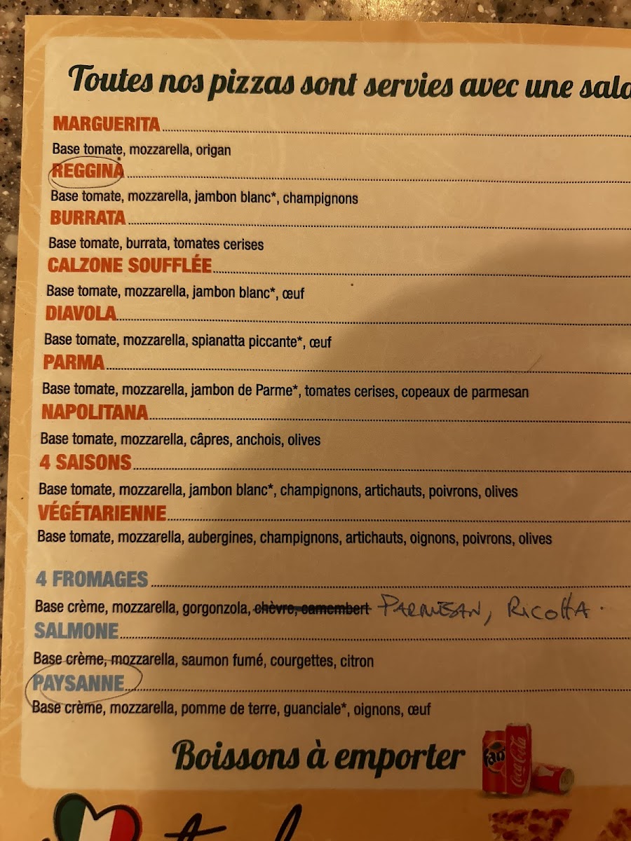 La Piazza Photo Menu 1