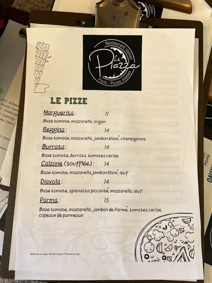 La Piazza Photo Menu 2