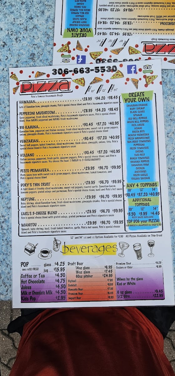 Pete's Terrace Restaurant Photo Menu 4