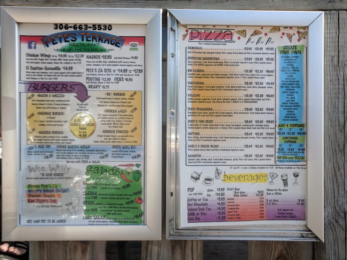 Pete's Terrace Restaurant Photo Menu 5