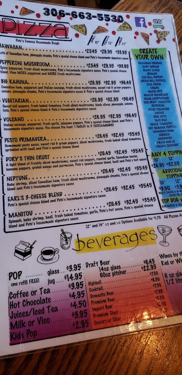 Pete's Terrace Restaurant Photo Menu 8