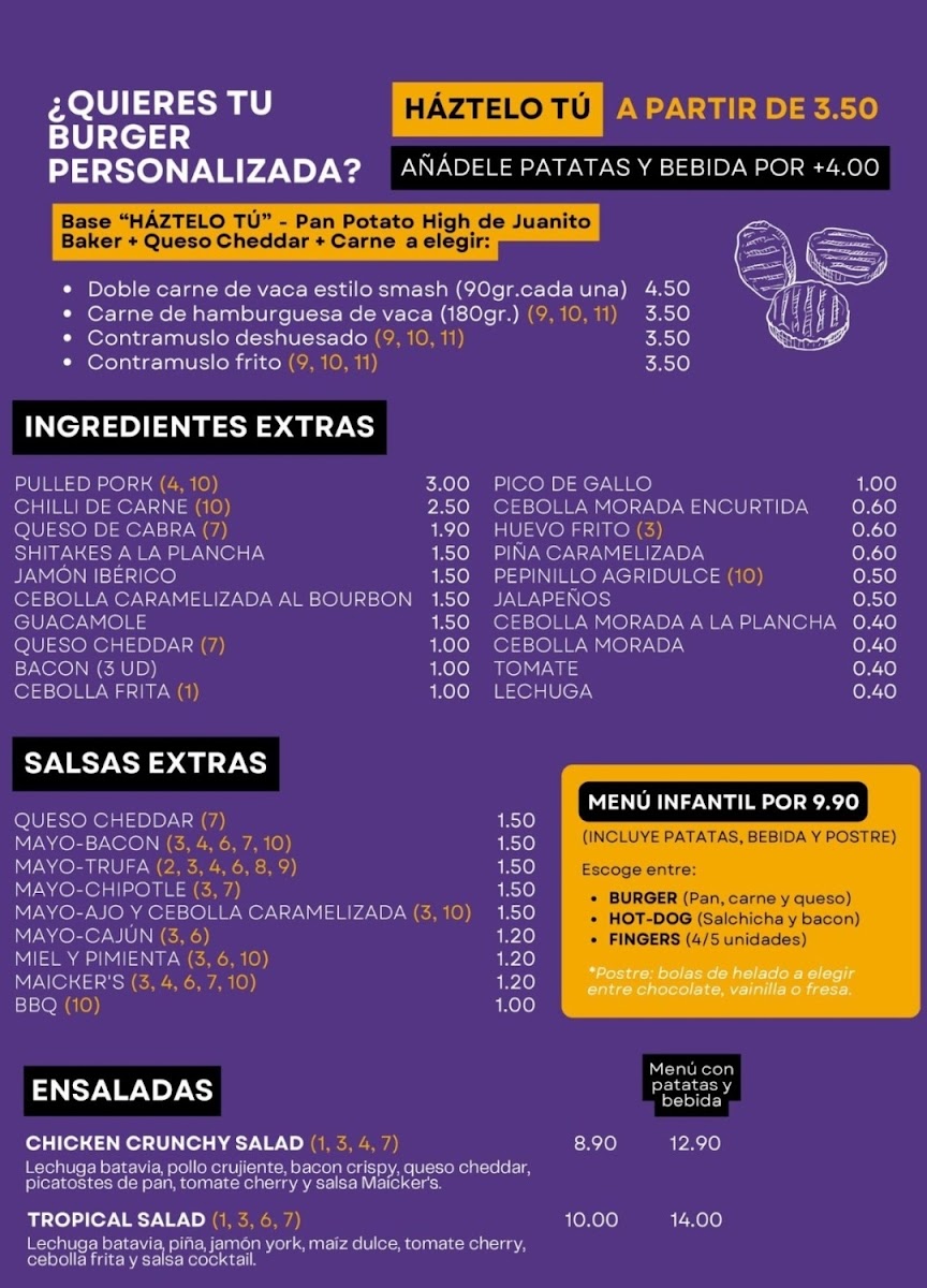 Maicker's Burger House Zabalgana Photo Menu 3