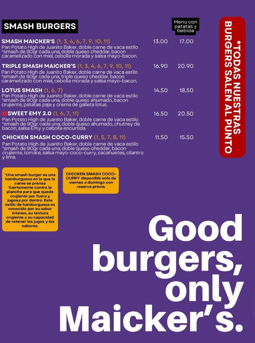Maicker's Burger House Zabalgana Photo Menu 5