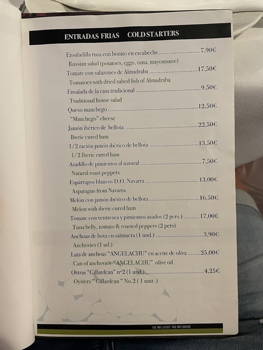Casa Toni Photo Menu 8