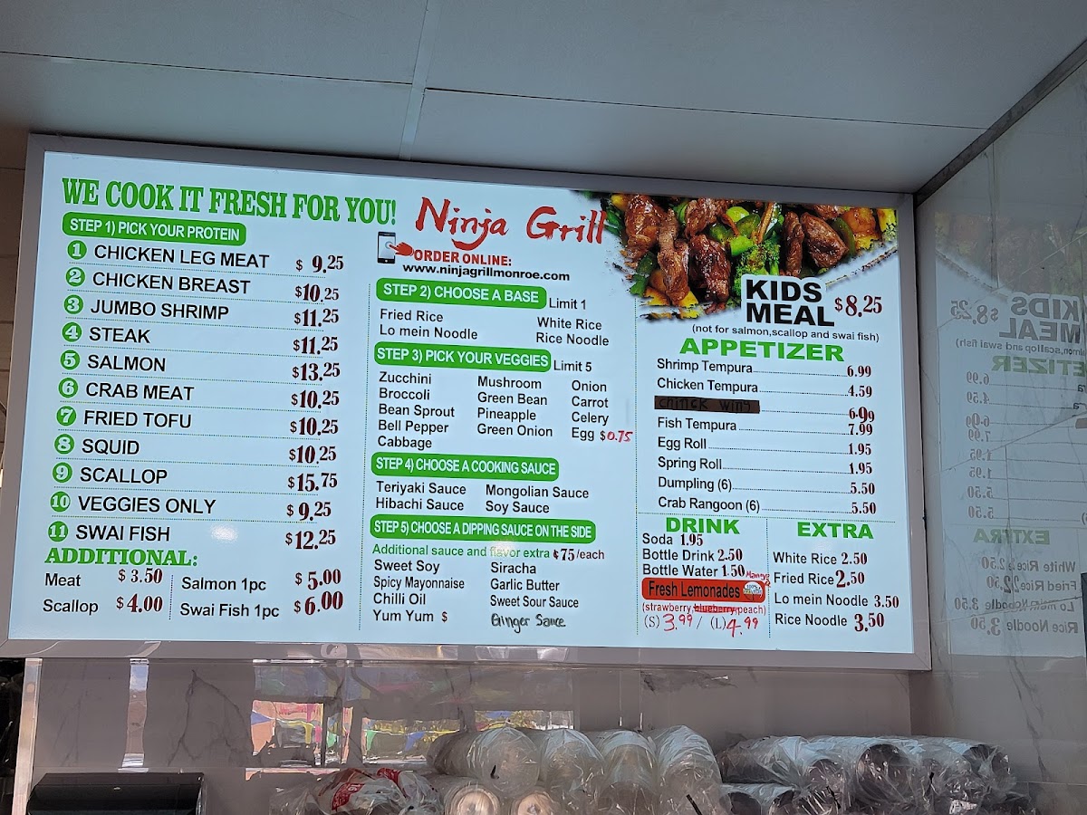 Ninja Grill Hibachi Express Photo Menu 5