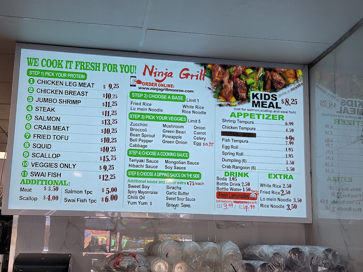 Ninja Grill Hibachi Express Photo Menu 6