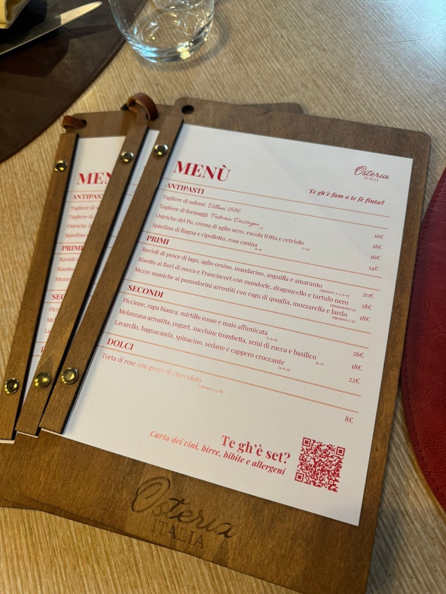 Osteria Italia Erba Photo Menu 2