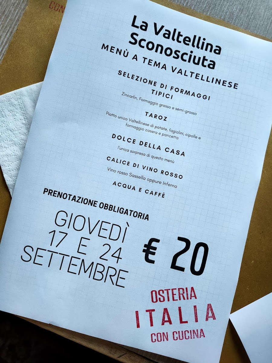 Osteria Italia Erba Photo Menu 7