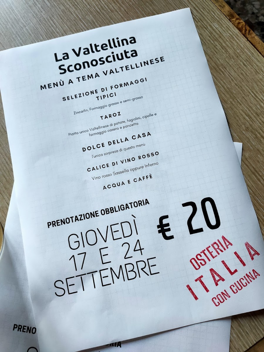 Osteria Italia Erba Photo Menu 9