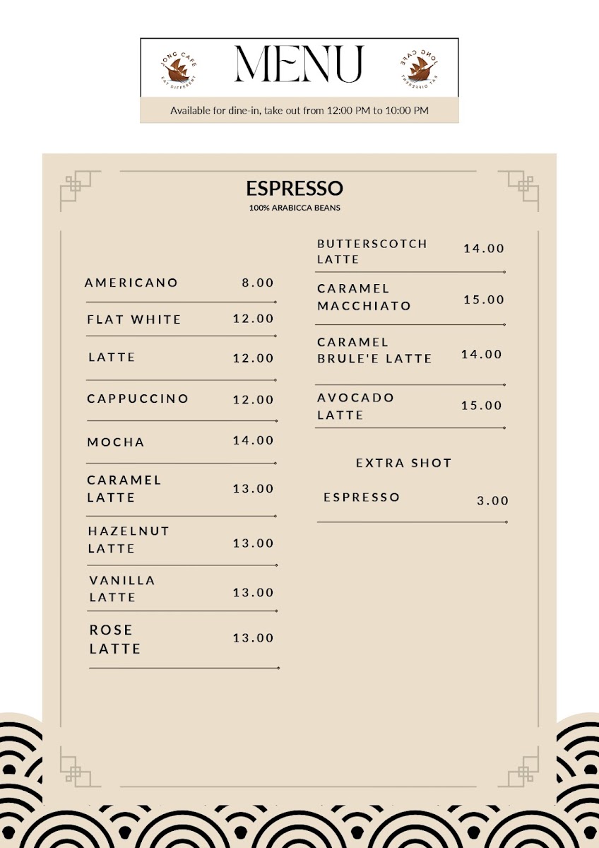 Jong Cafe Photo Menu 3