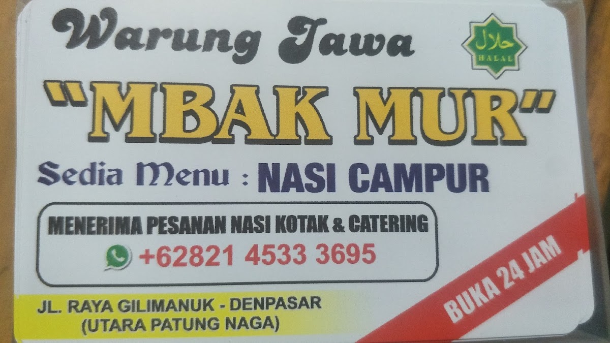 Warung Jawa Mbak Mur Photo Menu 5