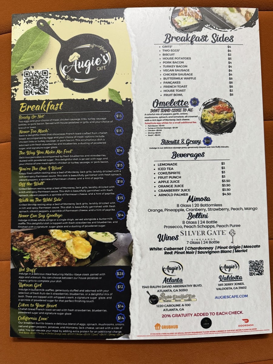 Augie's Cafe Photo Menu 2