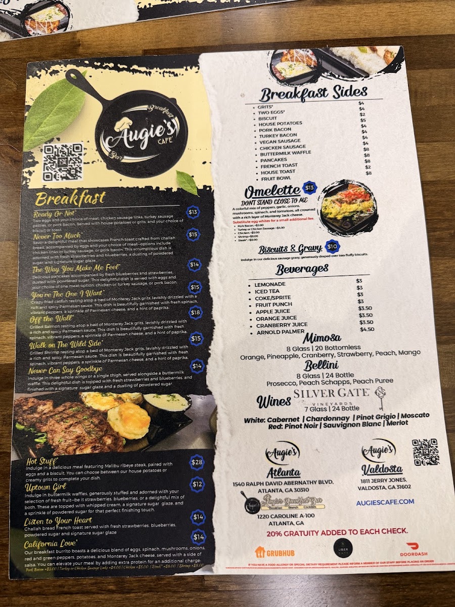 Augie's Cafe Photo Menu 3