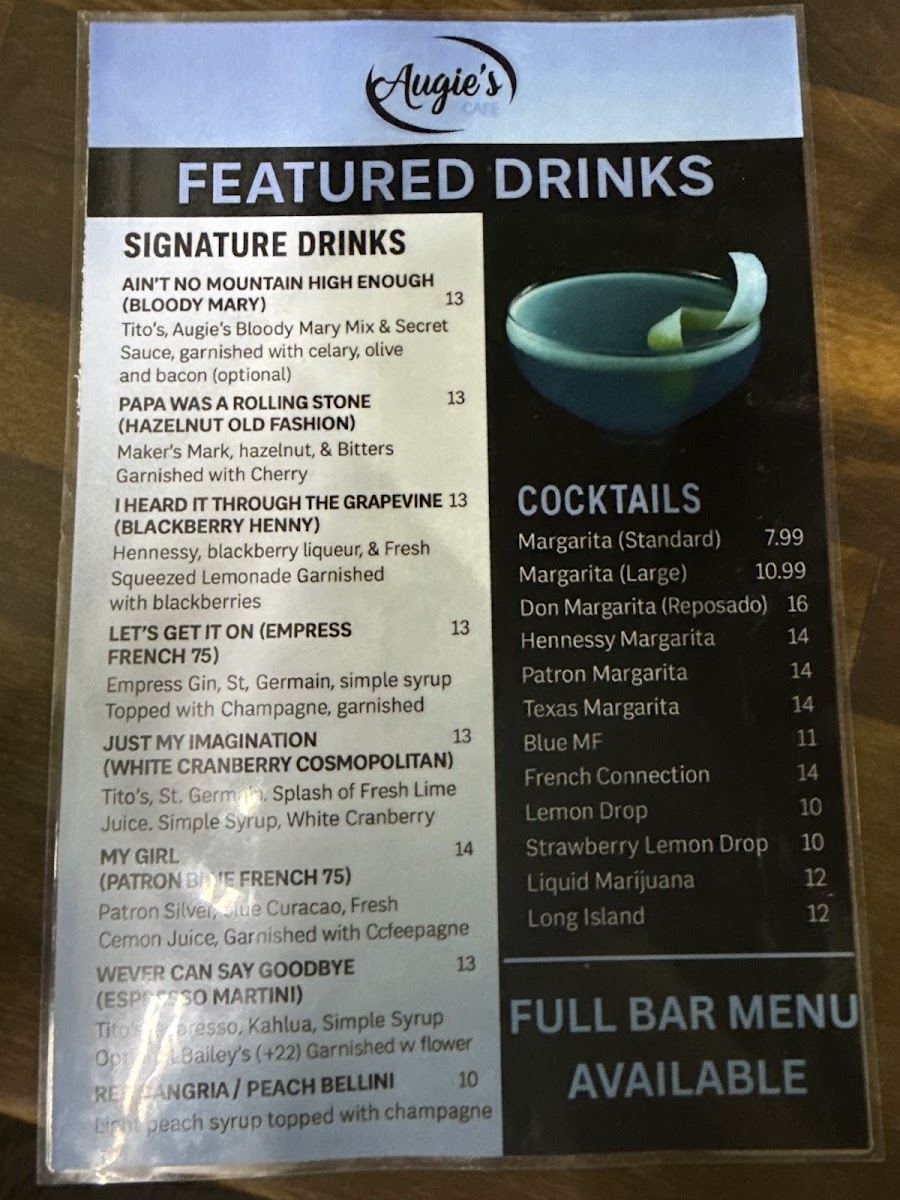 Augie's Cafe Photo Menu 5