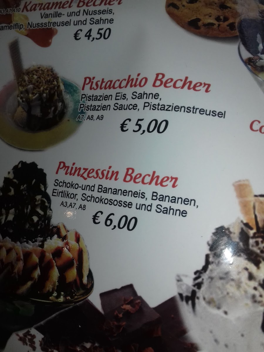 Eiscafé Tony Photo Menu 2