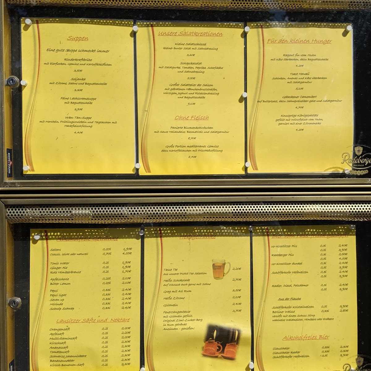 Restaurant Olympia, Ute Witte Photo Menu 2