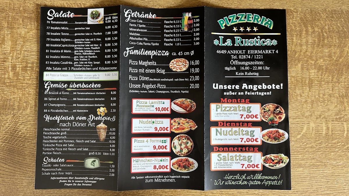Pizzeria La Rustica Photo Menu 2