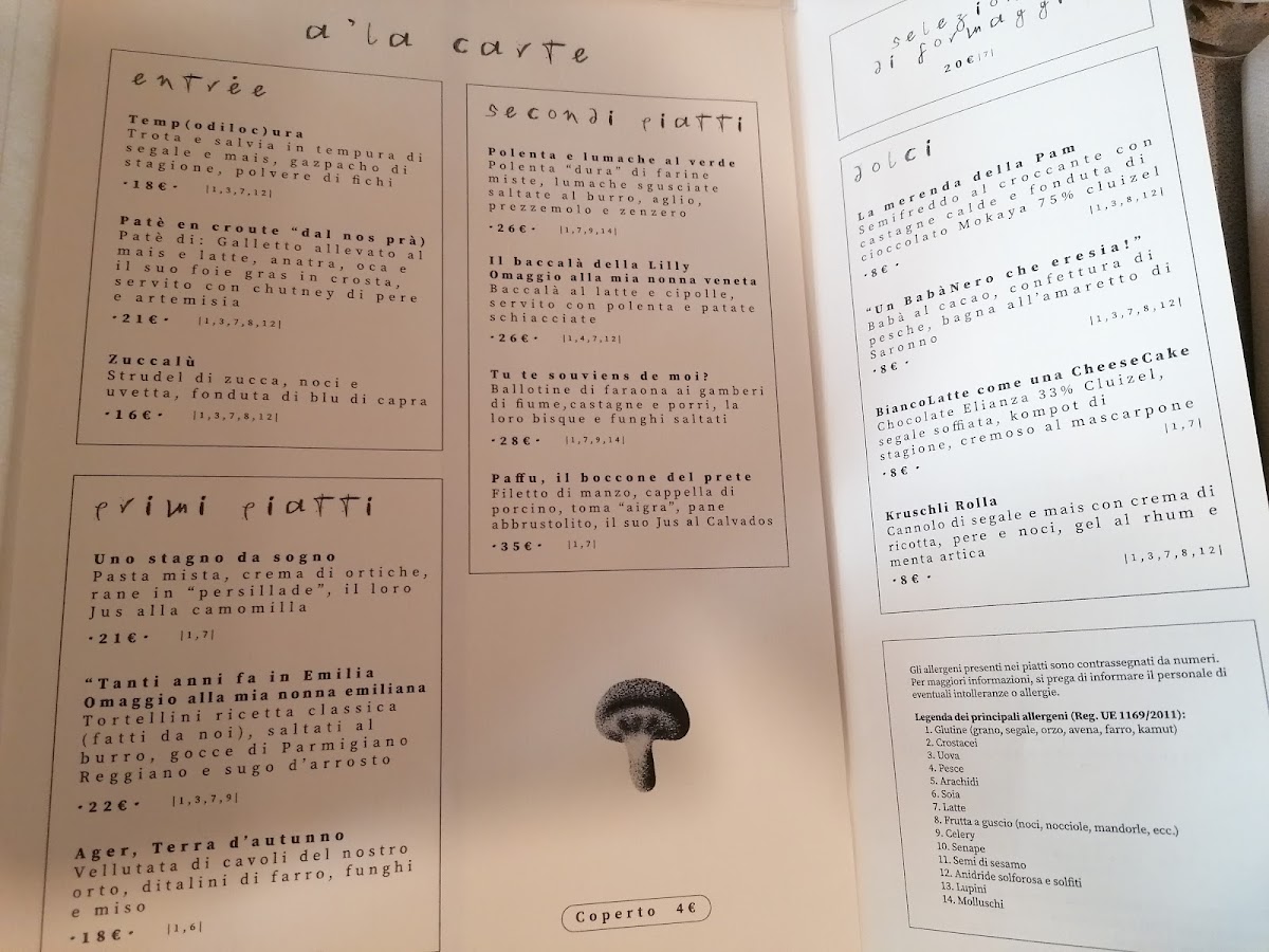 Cà Nosta Ristorante Photo Menu 7