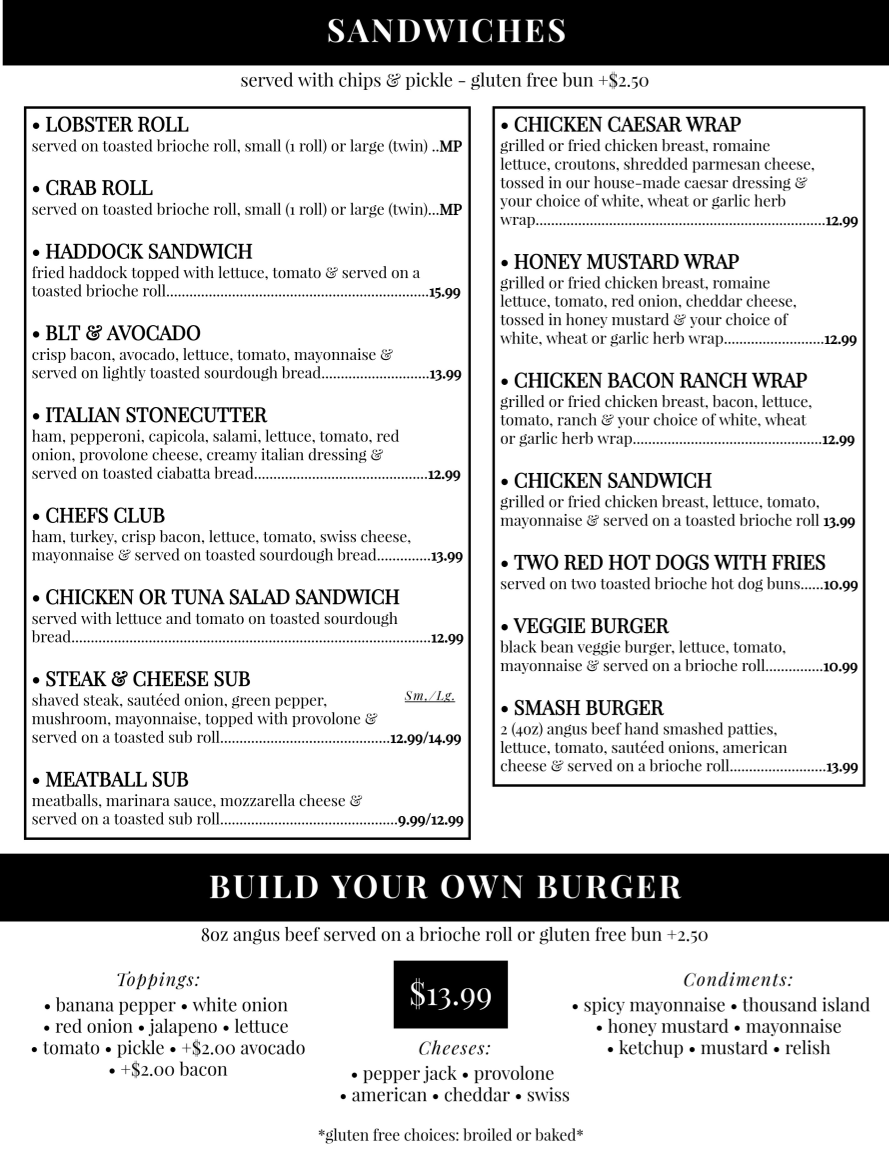 Stonecutters Kitchen Photo Menu 4