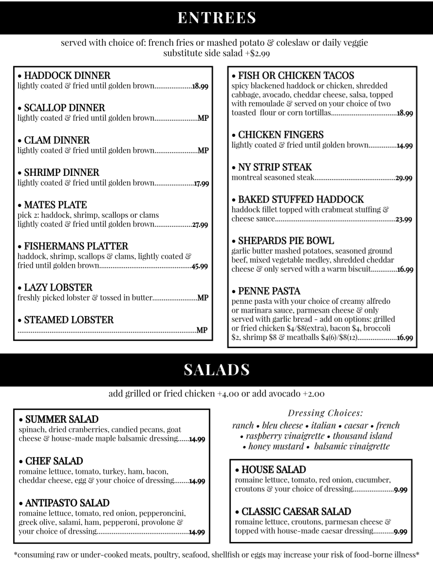 Stonecutters Kitchen Photo Menu 5