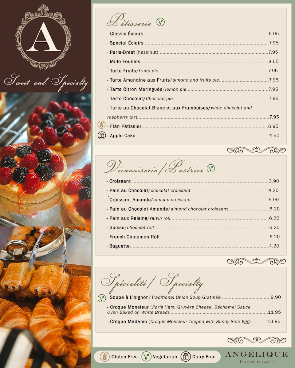 Angélique French Café Photo Menu 2
