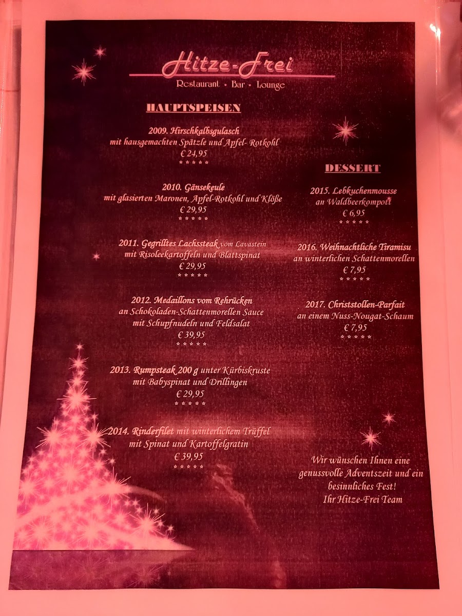 Restaurant Hitze-Frei - Solingen Photo Menu 10