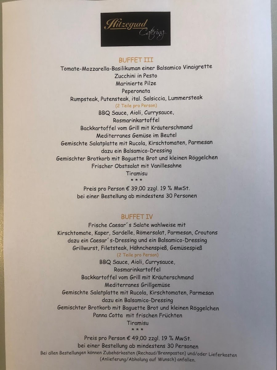 Restaurant Hitze-Frei - Solingen Photo Menu 3