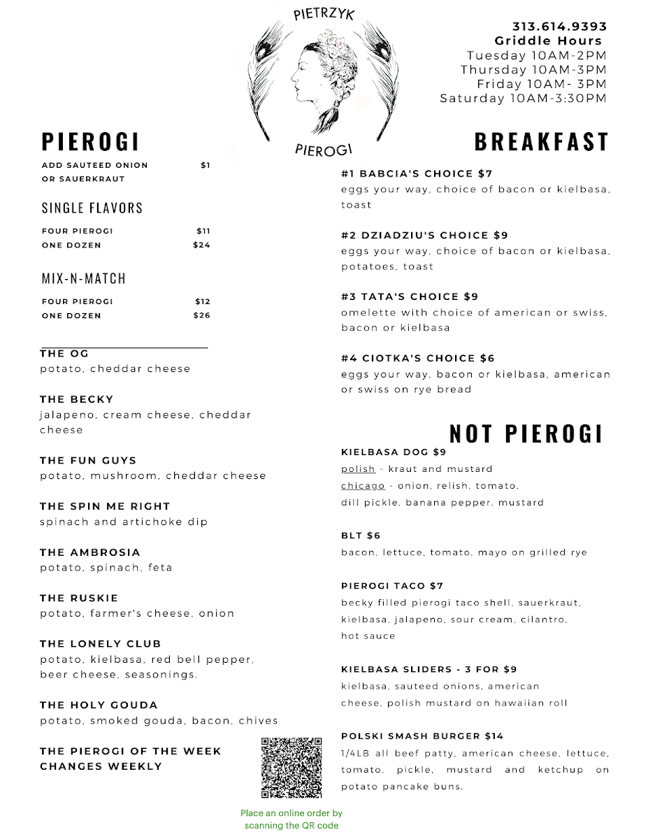 Pietrzyk Pierogi Photo Menu 1