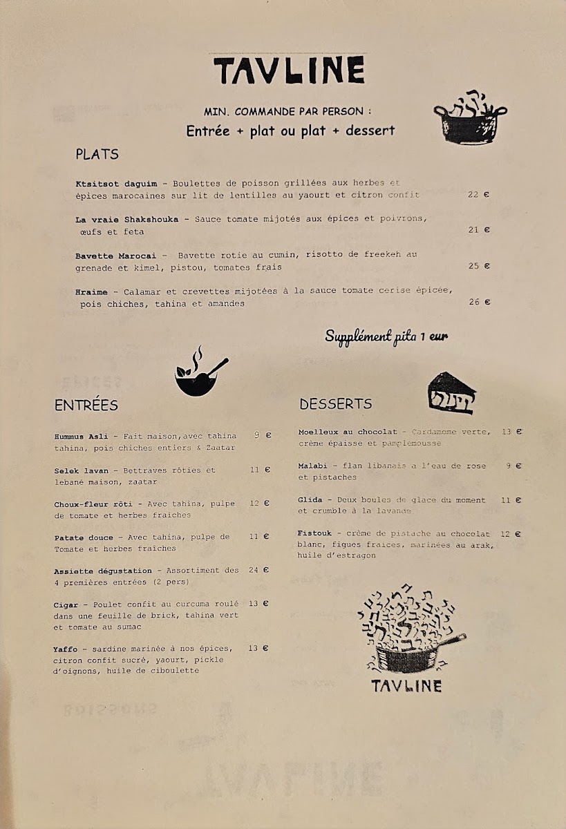 Tavline Photo Menu 1