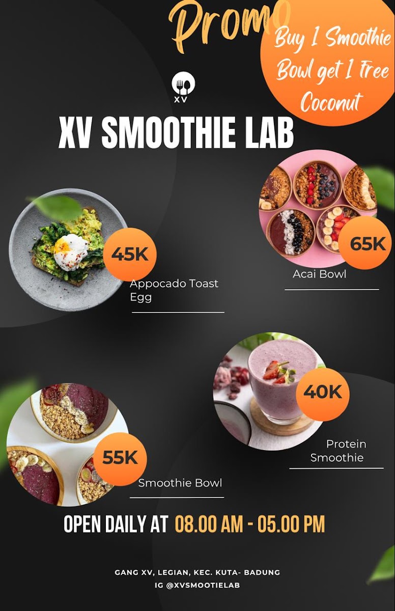 XV SMOOTHIE LAB Photo Menu 4