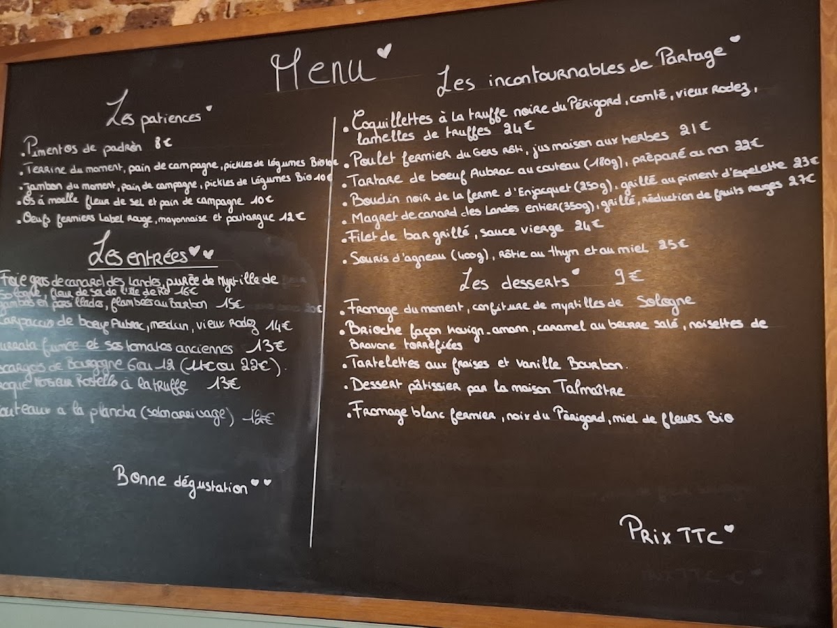 Brasserie Partage Photo Menu 6