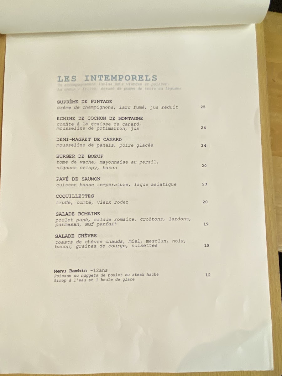 Brasserie Partage Photo Menu 7