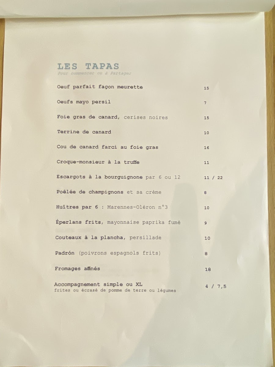 Brasserie Partage Photo Menu 8