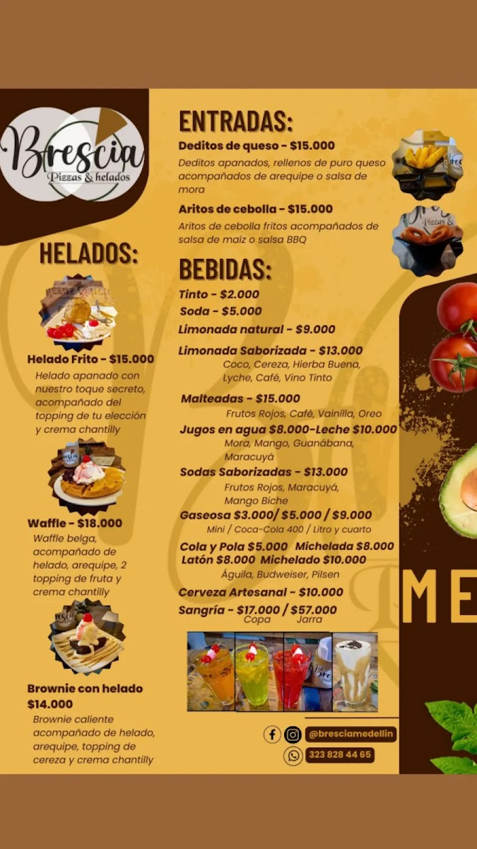 Brescia Pizzas y Helados Photo Menu 2