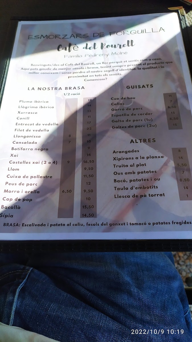 Cafè de El Rourell - Llar Social Photo Menu 10