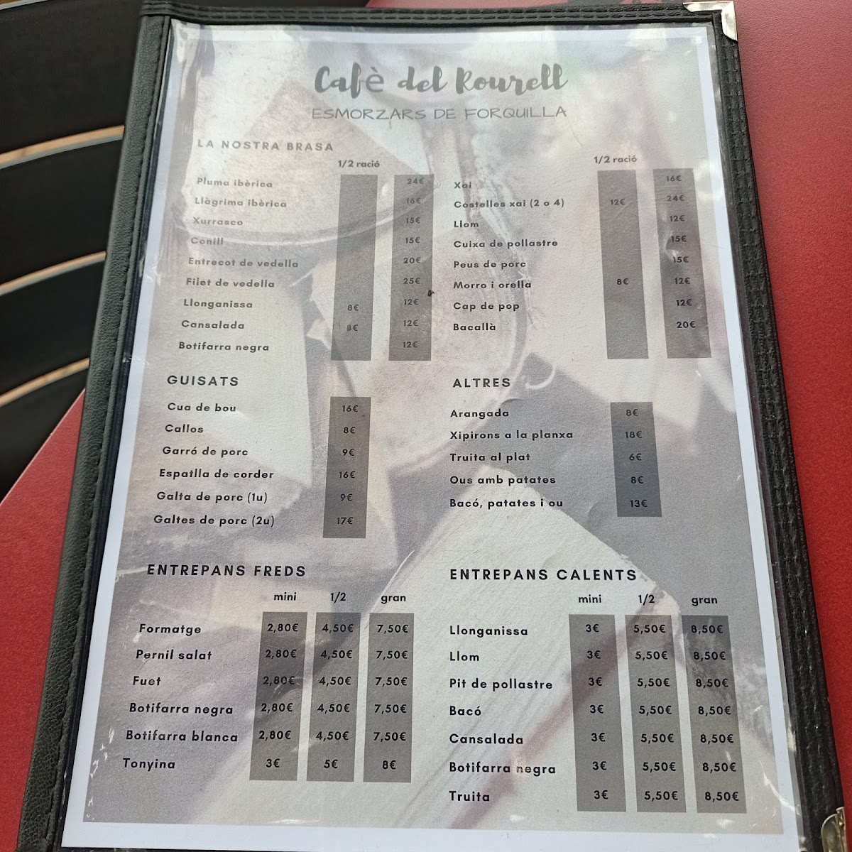 Cafè de El Rourell - Llar Social Photo Menu 3